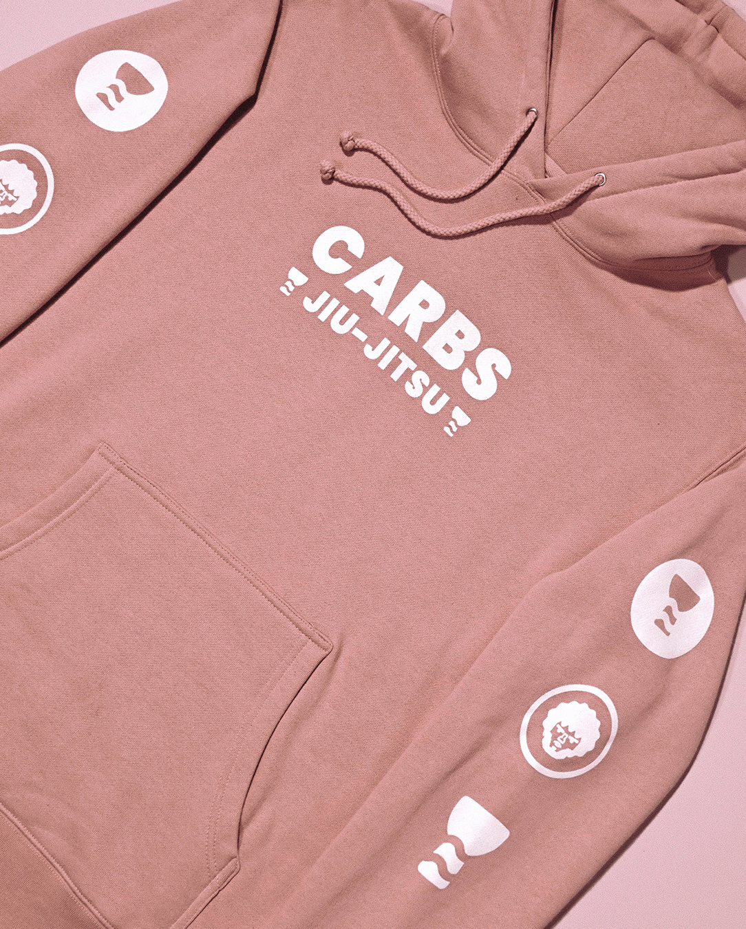 Carbs Jiu-Jitsu Hoodie - Salmon Pink